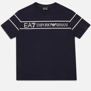 EA7 Boys' Sporty Logo Series Cotton T-shirt