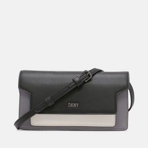 DKNY Millie Cross Body Bag - Light Charcoal/Black/Pebble