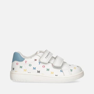 Tommy Hilfiger Kids' Logo-Print Faux Leather Trainers