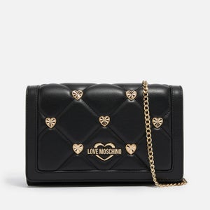 Love Moschino Borsa Embellishment Faux Leather Bag
