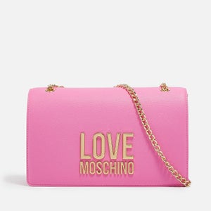 Love Moschino Borsa Lettering Faux Leather Bag