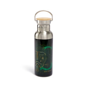 Harry Potter Slytherin Bamboo Lid Template Portable Insulated Water Bottle - Steel