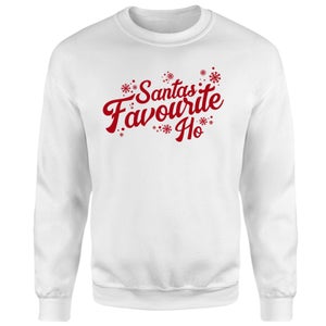 Santas Favourite Ho Sweatshirt - White