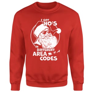 I Got Ho's In Different Area Codes Sweatshirt - Red