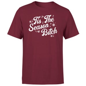 Tis The Season Bitch Men's T-Shirt - Burgundy