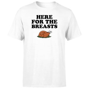 Here For The Breasts Men's T-Shirt - White