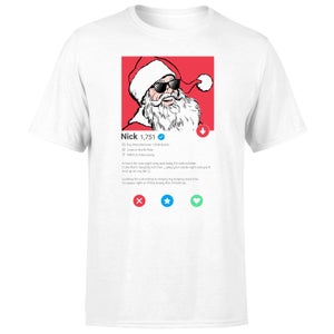 Santa Dating Profile NSFW Men's T-Shirt - White