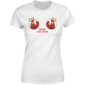 Made You Look Christmas Presents Women's T-Shirt - White