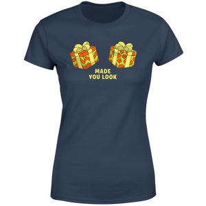 Presents Made You Look Women's T-Shirt - Navy
