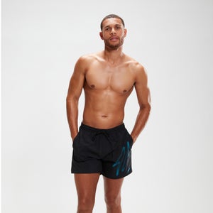 Pantaloncini da bagno Hyper Boom Logo da uomo 40 cm Nero/Blu