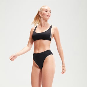 Bas de bikini FLU3NTE taille haute noir