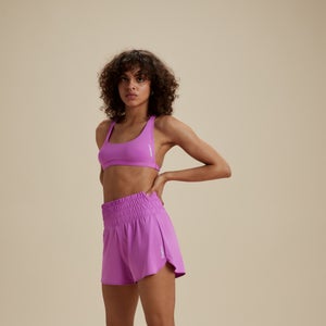 FLU3NTE Shorts mit hoher Taille Violett