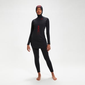 Women's HydroPro Modest Swimsuit Black