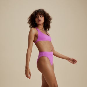 Bas de bikini FLU3NTE taille haute violet