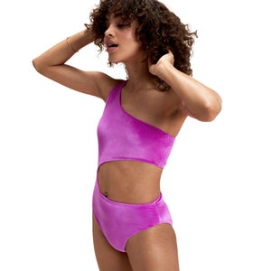 FLU3NTE Velour Swimsuit Violet