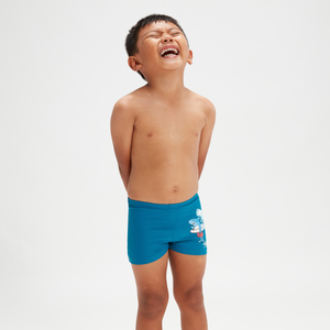 Bóxer infantil Learn to Swim para niño, azul