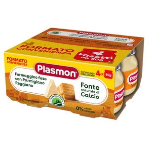Omogeneizzato Formaggino Fuso e Parmigiano Reggiano 4 x 80g