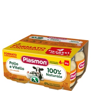 Omogeneizzato Carne Pollo, Vitello e Cereale 4 x 80g
