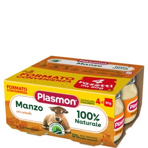 Omogeneizzato Carne Manzo e Cereale 4 x 80g