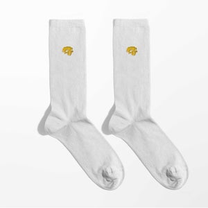 Sea of Thieves Embroidered Socks - White