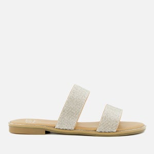 Dune Loyale Diamente Double Strap Sandals