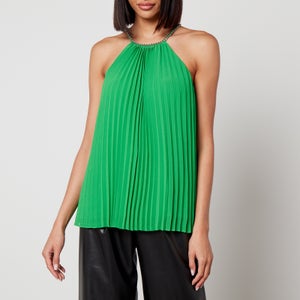 MICHAEL Michael Kors Plissé-Chiffon Top