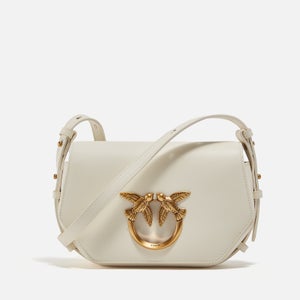 Pinko Love Click Exagon Mini Vitello Leather Crossbody Bag