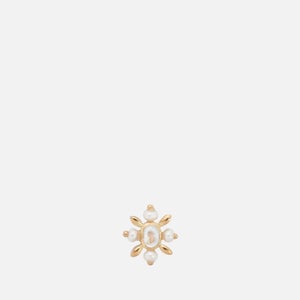 anna + nina Single Antique Soul Gold-Plated Stud Earring