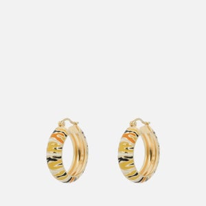 anna + nina Garden Tiger Gold-Plated Hoop Earrings