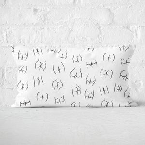 Booty Pattern Rectangular Cushion