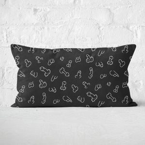 Tallywacker Pattern Rectangular Cushion
