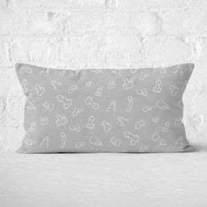 Dicklet Pattern Rectangular Cushion