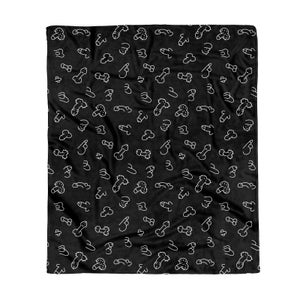Manhood Pattern Fleece Blanket