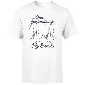 Stop Sexualising My Breasts Men's T-Shirt - White