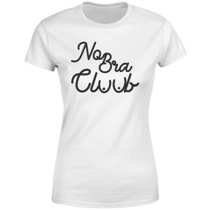Hand Written No Bra Club Women's T-Shirt - White