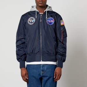 Alpha Industries MA-1 Apollo Appliquéd Shell Hooded Jacket