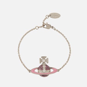 Vivienne Westwood Women's Roxanna Bracelet - Platinum/Crystal/Pink Enamel