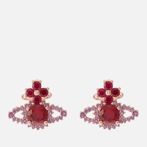 Vivienne Westwood Women's Valentina Orb Earrings - Pink Gold/Dark Pink/Violet