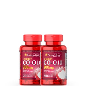 Puritan's Pride Coenzyme Q10 200mg - 240 Softgels Pack of 2