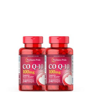 Puritan's Pride Coenzyme Q10 100mg - 240 Softgels Pack of 2