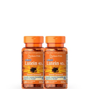 Puritan's Pride Lutein 40mg - 120 Softgels Pack of 2