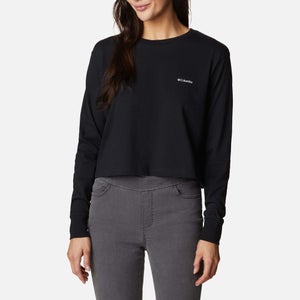 Columbia North Cascades Long Sleeve Cropped Cotton-Blend T-Shirt