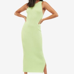 Barbour International Silvestro Ribbed-Knit Midi Dress