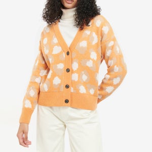 Barbour Maara Animal Print Wool-Blend Cardigan