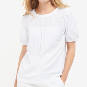 Barbour Embroidered Cotton Top