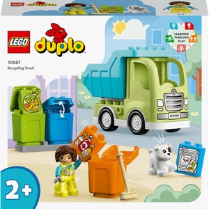 LEGO DUPLO Town: Recycling Truck Colour Sorting 2+ Toy (10987)
