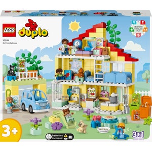 LEGO DUPLO 3in1 Family House Toy for Toddlers Aged 3+ (10994)