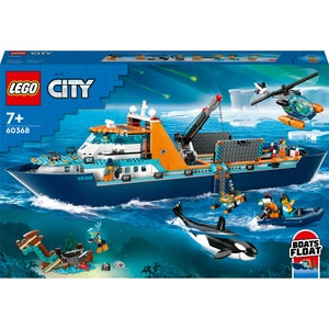 LEGO City: Arctic Explorer Ship, Big Floating Boat Toy (60368)
