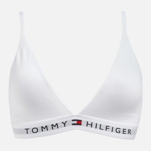 Tommy Hilfiger Unlined Triangle Stretch-Cotton Jersey Bra
