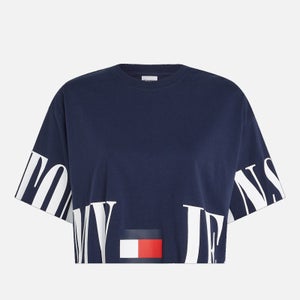 Tommy Jeans Oversized Crop Cotton T-Shirt